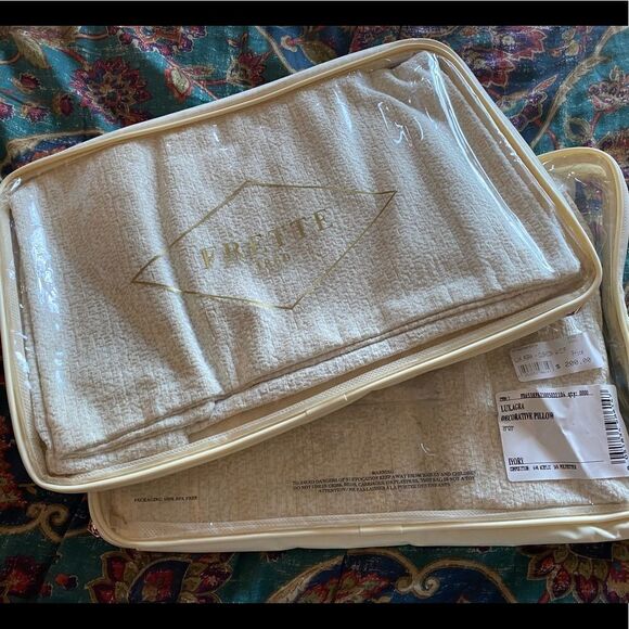 Lux Agra Decorative Pillow, 20 X 20 In Ivory - Picture 3 of 5